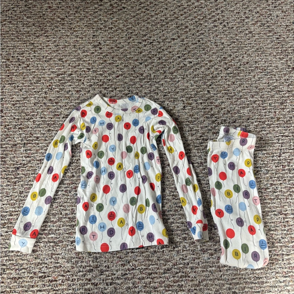 Gap Kids Birthday Balloon Print Pajama Set